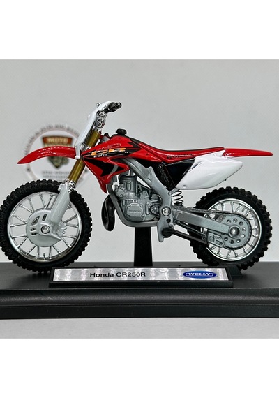 Honda Cr250r 1:18 Diecast Motosiklet Model Lisanslı Metal Maket Oyuncak & Koleksiyonluk Biblo
