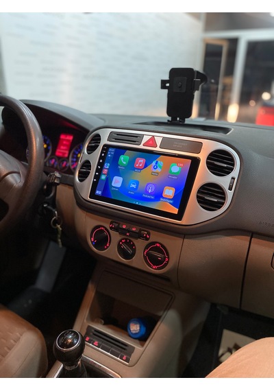 Volkswagen Tıguan 2012-16 9" Siyah Uyumlu Androıd Multimedya Gerçek 2/32 Kablosuz Carplay Geri Görüş Kameralı 9"
