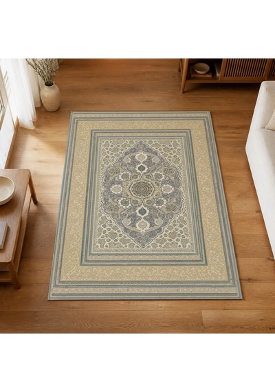 Kartela Halı Vina Halı Jüt Taban Dokuma Halı Açık Gri - 200 X 300 Cm