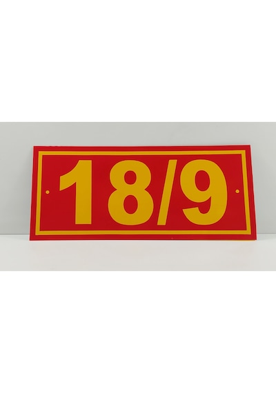 Sarı Kırmızı Numara Kapı Numarası Kapı Numara (484480793)