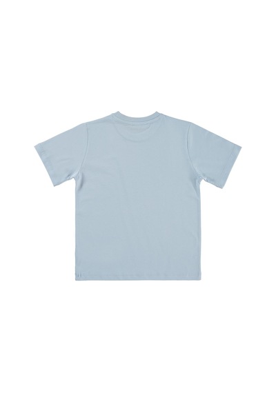 Civil Boys Basic Surf Etiketli 6-9 Yaş Tişört - Mavi Buz Mavi