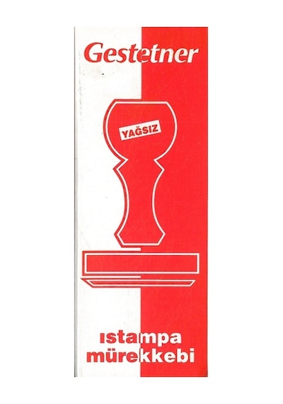 Gestetner ıstampa Mürekkebi kırmızı 30 ML