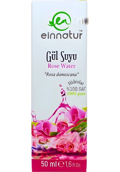 Einnatur Doğal Yağlı Gül Suyu Spreyli %100 Saf 50 ML