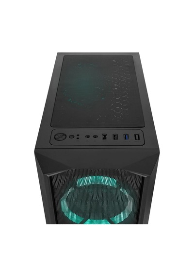 Everest Bumpy, Mesh, 600w, 4x12cm Rgb Fan, Temperli Cam Yan Panel, Atx, Gamıng Kasa