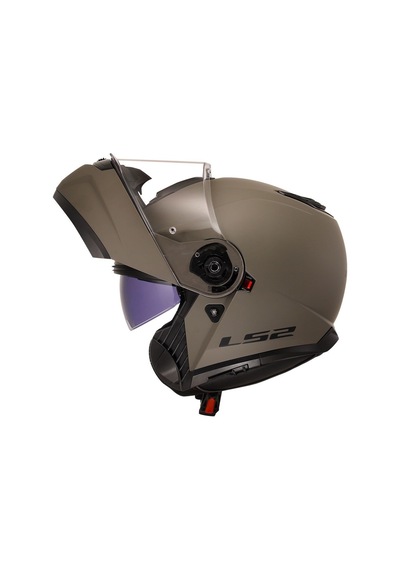 Çene Açılır Kask Ls2 Strobe 2 Mat Kum  Vizörlü