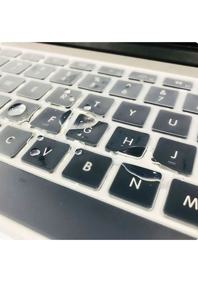 Apple Uyumlu MacBook 12' Retina Zore Klavye Koruyucu Transparan Buzlu Silikon Ped
