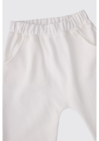 Panço Erkek Bebek Ekru Eşofman Altı Krem 2611BB01005