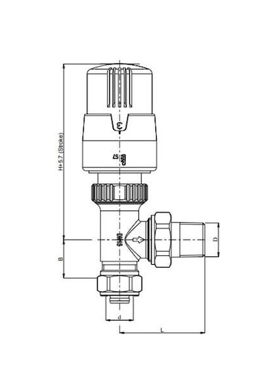 Eca Termostatik Radyatör Valfi Köşe Pex Trv4 16x2 602120780 (537833664)