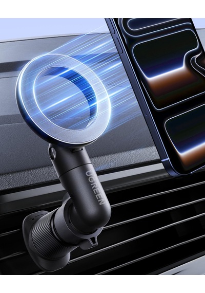 Ugreen Magsafe Uyumlu Manyetik Araç İçi Telefon Tutucu, Havalandırma Klipsli, 360 Dönebilen, 65185