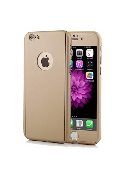 Apple Uyumlu iPhone 7-8 360 Derece Koruma Arka Kapak Gold 142281955