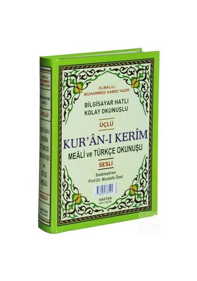 Kur'An-I Kerim Ve Türkçe Okunuşlu Üçlü Meal (Rahle Boy. Kod: H... N11.1505