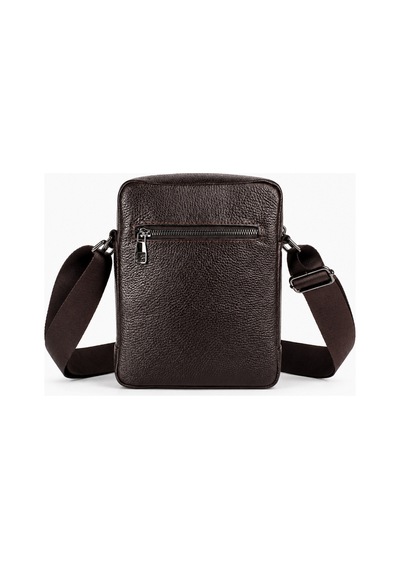 Alphaclub Bag Erkek Kahverengi Hakiki Deri Postacı El Ve Omuz Çantası Orta Boy