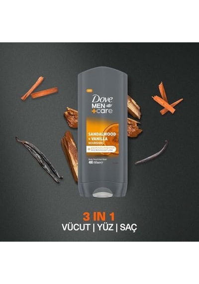 Men Care Sandalwood Duş Jeli 400 Mililitre Diğer