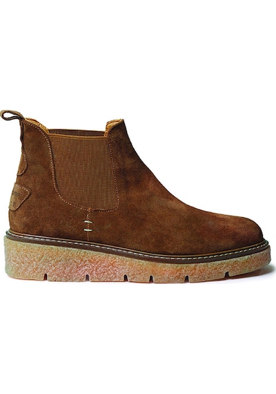 Nougat Bot Kadın Nantes-sy Toni Pons Splıt Leather Ankle Boot Wıth Sıde Elastıcs Kahve