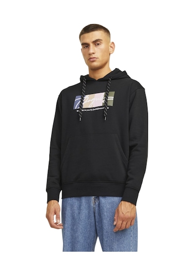 Jack & Jones Erkek Kapüşonlu Sweatshirt 12262421 Sİyah Jack & Jones Erkek Kapüşonlu Sweatshirt 12262421 Sİyah