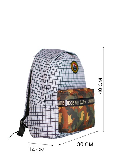 Kamuflaj İki Bölmelli Unisex Okul Çantası