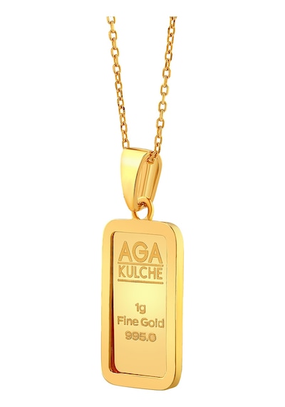 Agakulche 1 Gr Külçe Altın Kolye