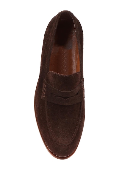 Shoetyle - Kahverengi Süet Deri Erkek Klasik Ayakkabı 250-2370-815-kahverengi