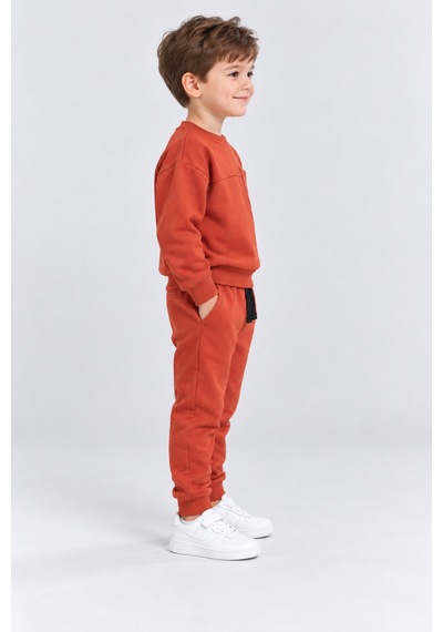 Ahengim Erkek Çocuk Cepli Sweatshirt Ve Jogger Eşofman Altı 2 Li Takım Günlük Rahat Çocuk Eşofman Seti Ak125 Turuncu Ahengim Erkek Çocuk Cepli Sweatshirt Ve Jogger Eşofman Altı 2 Li Takım Günlük Rahat Çocuk Eşofman Seti Ak125 Turuncu