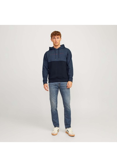 Jack & Jones Star Blocked Erkek Lacivert Sweatshirt 12256824-nb Lacivert