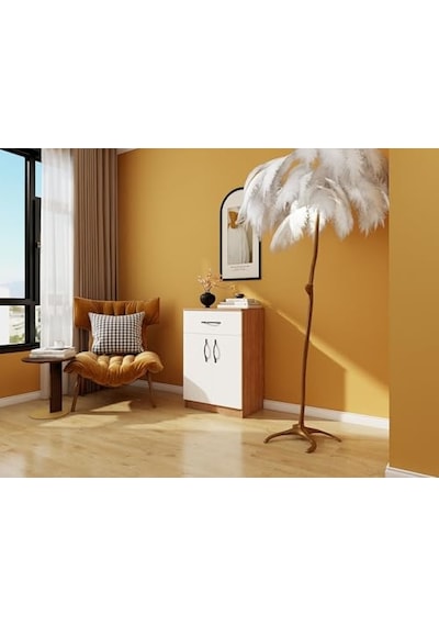 2 Raflı 2 Çekmeceli Banyo Düzenleyici Çekmeceli Dolap Komodin Db-0045 Çok Renkli