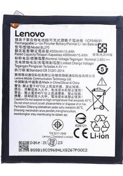 Lenovo K6 Note Batarya Bl270