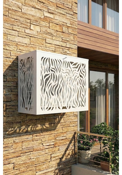 Klima Motoru/dış Ünite Gizleme/koruma Kafesi Xl 120x62x150 H Cormoran Beyaz
