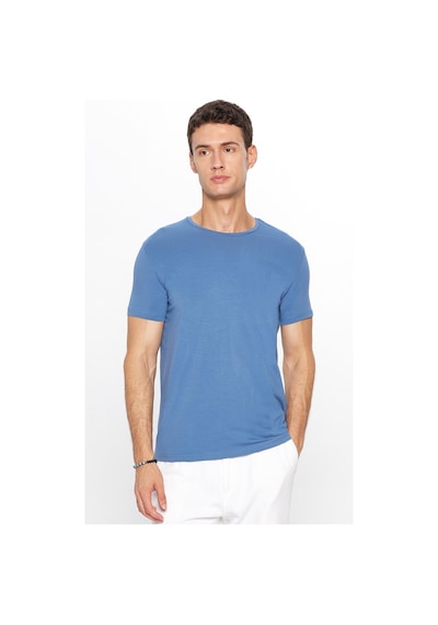 Tudors Erkek Slim Fit Dar Kesim Pamuklu Yumuşak Dokulu Esnek Kumaş Düz Basic Mavi Bisiklet Yaka Tişört-31554-mavi Mavi Tudors Erkek Slim Fit Dar Kesim Pamuklu Yumuşak Dokulu Esnek Kumaş Düz Basic Mavi Bisiklet Yaka Tişört-31554-mavi Mavi