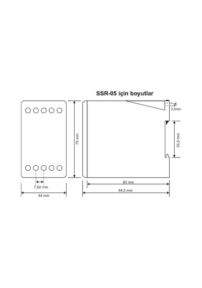 Tense Ssr-05 Sıvı Seviye Rolesi Geniş Tip