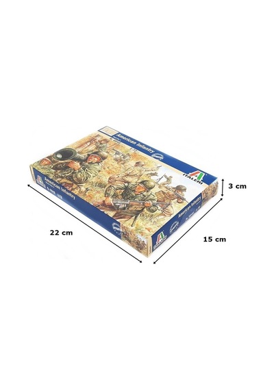Italeri 6046s 1/72 Ölçek, Wwıı Amerikan Piyadeleri, Plastik Model Kiti-51124