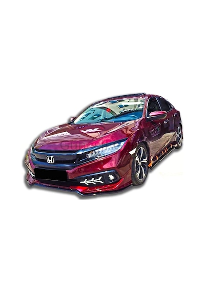 Honda Civic Fc5 2019-2021 Makyajlı Kasa Uyumlu Mugen Body Kit Seti Boyasız Plastik