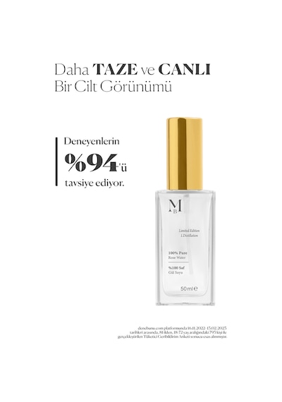 Misbahçe Limited Edition Saf Gül Suyu 50 Ml