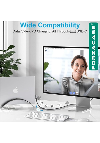 240w Pd Typec Led Ekranlı 8k60hz 40gbps Data Ve Şarj Kablo-fc896