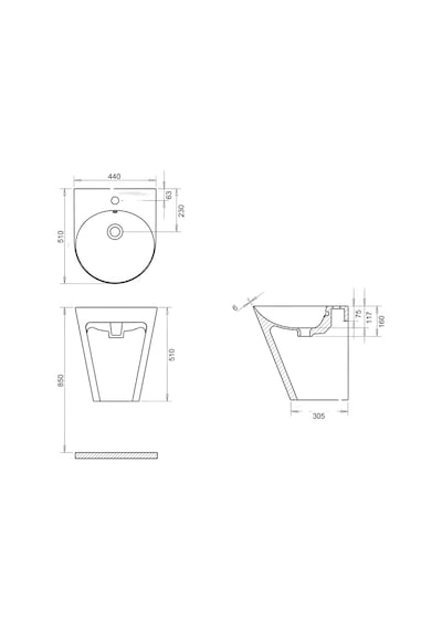 Turavit Iglo Monoblok Lavabo
