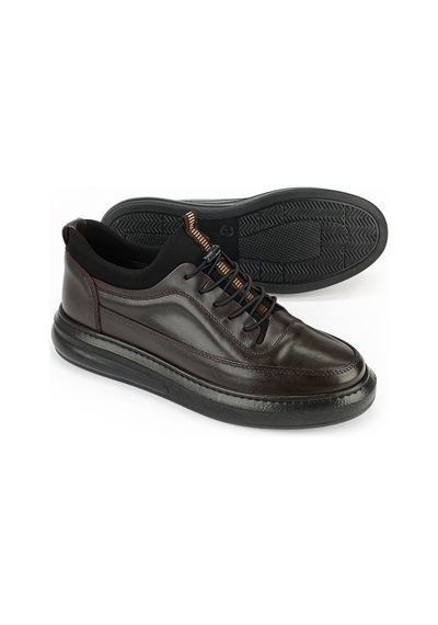 Ziya Erkek Hakiki Deri Sneaker 161423z88 Kahve 161423z88 300 40