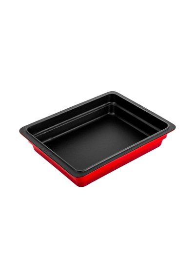 Lava Servis Tabağı 26 X 33 Cm Kırmızı Siyah