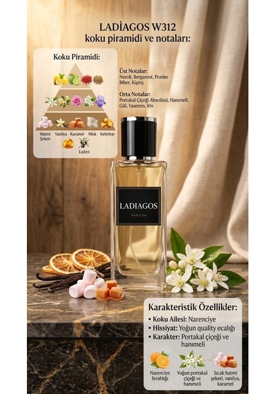 Ladiagos W312 Kadın Parfümü Çiçeksi - Floral