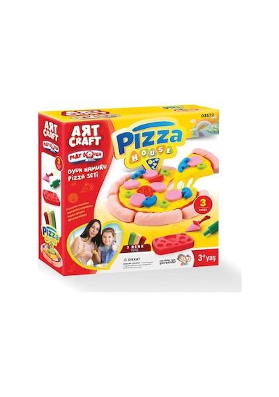 Pizza Oyun Hamur Seti 150 Gr. - Oyun Hamuru Seti - Hamur Setleri - Hamur Kalıpları Renkli