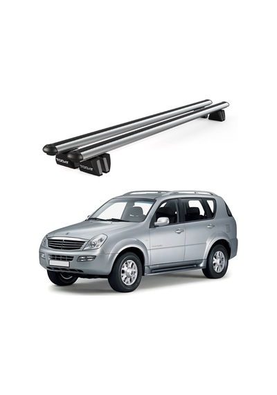 Pençe Ssangyong Rexton Mkı 2001-2006 Uyumlu Gri Ara Atkı Port Bagaj Tavan Barı