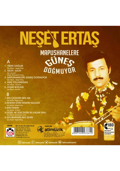 Plak - Neşet Ertaş - Mapushanelere Güneş Doğmuyor
