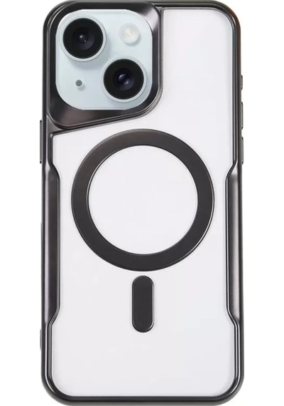 Newface Apple İphone 15 Plus Kılıf Boyi Magsafe Silikon Kapak - Siyah