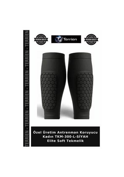 Özel Üretim Antrenman Koruyucu Kadın Tkm-300-l-siyah Elite Soft Tekmelik