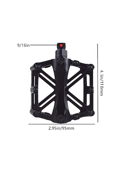 Xbyc 1815 Bilyalı Bisiklet Platform Pedal Geniş Yapılı Bilyalı Alüminyum Pedal Mukavemetli Mavi Renk