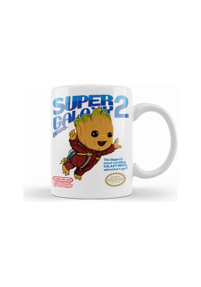 Baby Groot Super Galaxy Bros Kupa Bardak Porselen No27970 Karışık