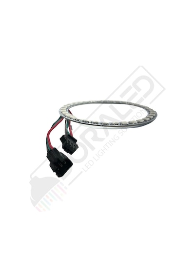 Doraled WS2812B ARGB Magic Matrix Ekran 5V Dijital Yuvarlak Pixel 24 Led Halka 73 x 54 MM