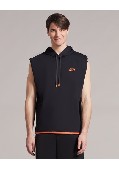 Skechers M Lw Fleece Two Yarn Mesh Detailed Sleeveless Hoodie Sweatshirt Erkek Siyah Sweatshirt S231029-001 Skechers M Lw Fleece Two Yarn Mesh Detailed Sleeveless Hoodie Sweatshirt Erkek Siyah Sweatshirt S231029-001