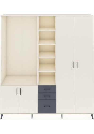 Hyperion Dolap 13 Raflı 3 Çekmeceli 4 Kapaklı 220x44x243 Aytaşı-aytaşı/antrasit Aytası/antrasıt Hyperion Dolap 13 Raflı 3 Çekmeceli 4 Kapaklı 220x44x243 Aytaşı-aytaşı/antrasit Aytası/antrasıt