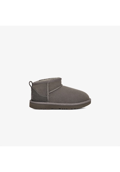 Ugg Classic Ultra Mini Çocuk Gri Bot Düz 1130750k Gri