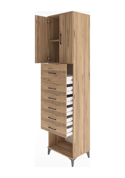 Hyperion Dolap 2 Raflı 6 Çekmeceli 2 Kapaklı 60x44x243 Çam-çam Çam Hyperion Dolap 2 Raflı 6 Çekmeceli 2 Kapaklı 60x44x243 Çam-çam Çam