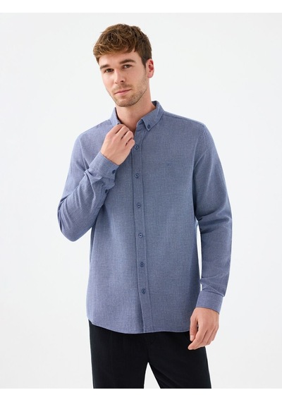 LOFT Regular Fit Erkek Gömlek U.kol Lf2040017 Q1.v1 İndigo